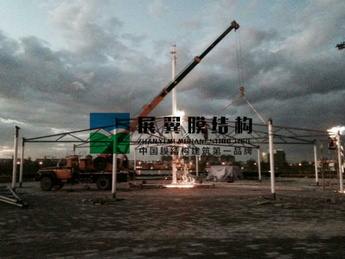 寧夏吳忠景觀膜結(jié)構工程施工
